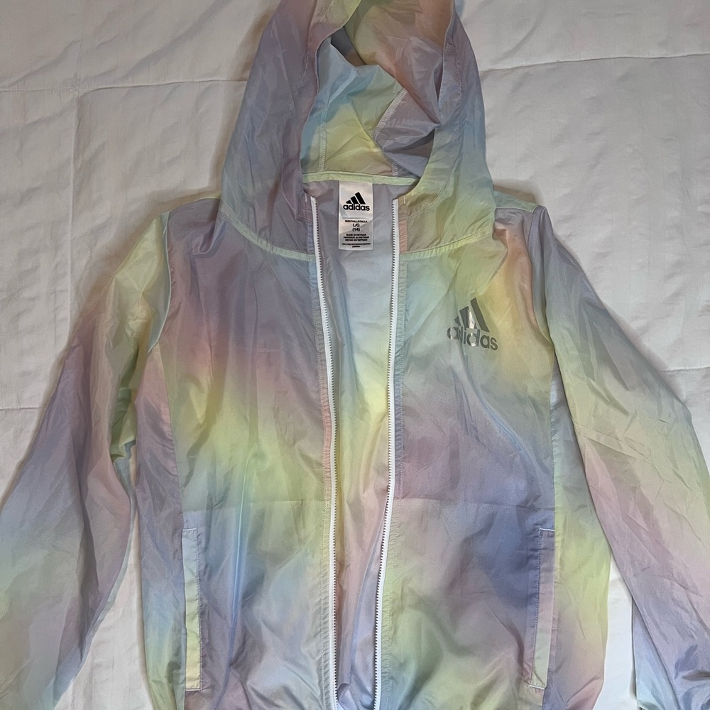 Adidas Big Girl Pastel Windbreaker Jacket